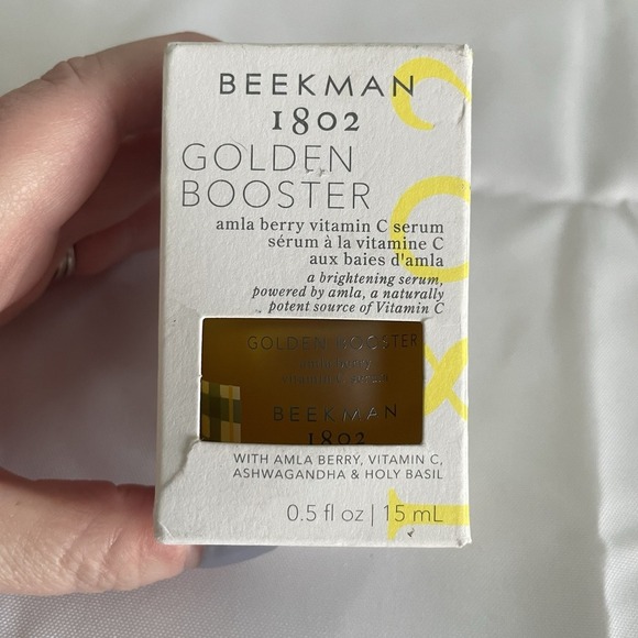 Beekman 1802 Golden Booster Alma Berry Vitamin C Serum Full Size 0.5 Oz NEW - Picture 1 of 5